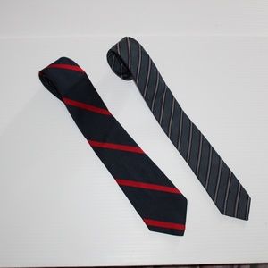 Mens Ties, Set of 2 Skinny Ties